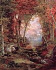 Thomas Moran The Autumnal Woods Under the Trees